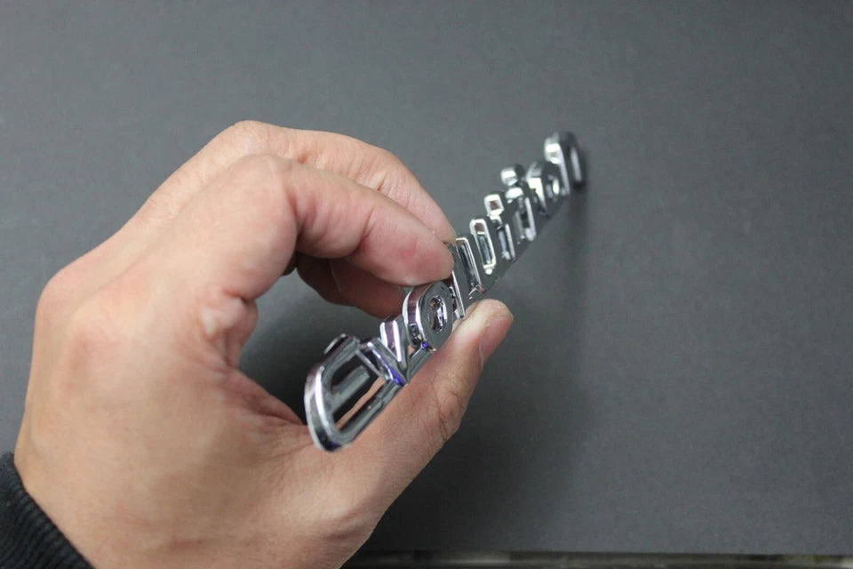 Evolution 7 8 9 Chrome Silver Boot Badge Emblem for Mitsubishi Lancer EVO Trunk