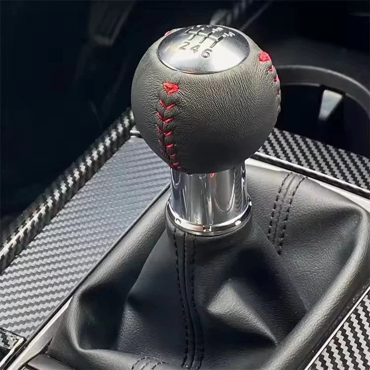 210g Leather 5 / 6 Speed Black Red Yellow Gear Shift Knob for Mazda MX5 NEW