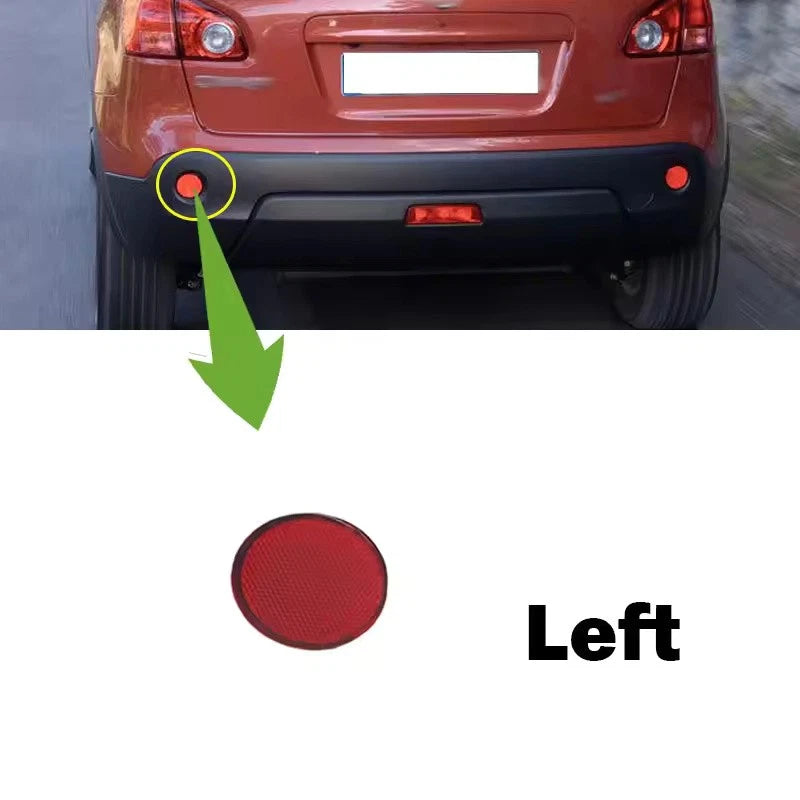 Rear Bumper Reflector Fog Light Red for Nissan Dualis Qashqai J10 (2008–2015)
