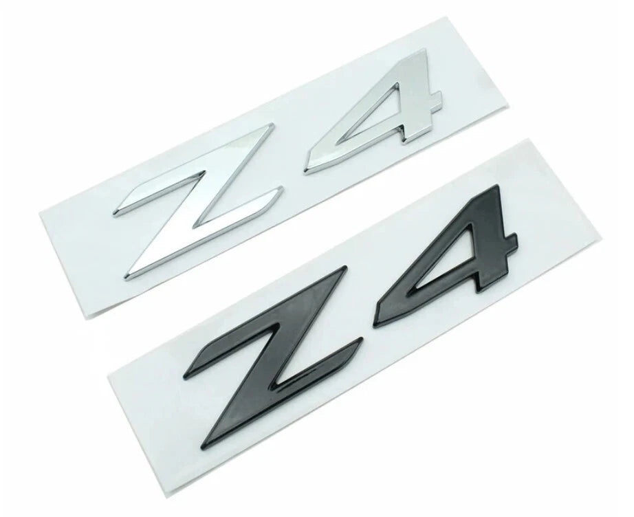 Z4 Boot Trunk Badge Chrome Silver Emblem For BMW New Style ABS AUS Stock