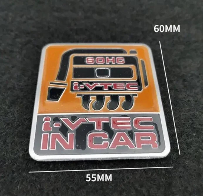 Honda SOHC i-VTEC in Car Badge Decal Honda Integra Civic Accord Jazz HRV CRV