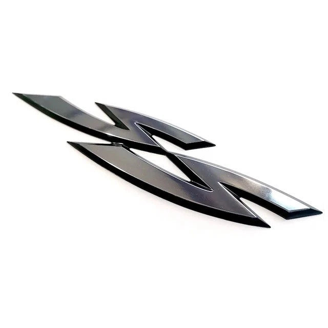 Holden SS Chrome Silver & Black Boot Badge Emblem for Holden Commodore NEW