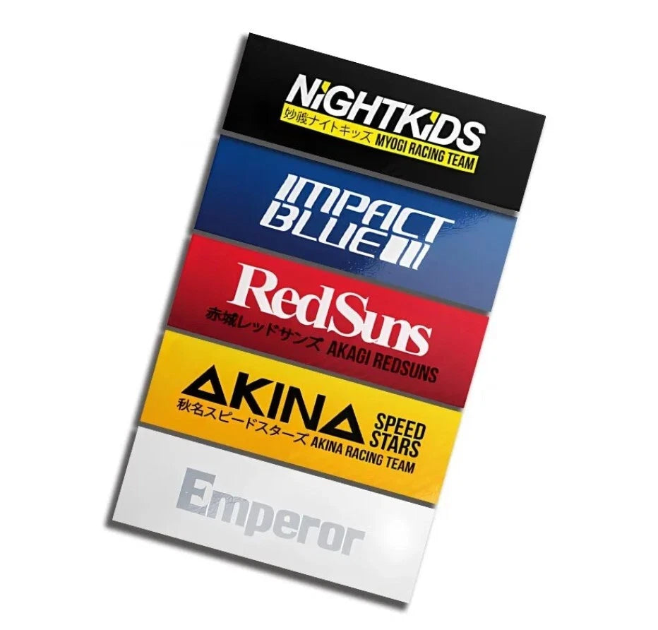 AKINA SteedStars Initial D Sticker Yellow for Nissan Silvia 180SX AE86 Levin