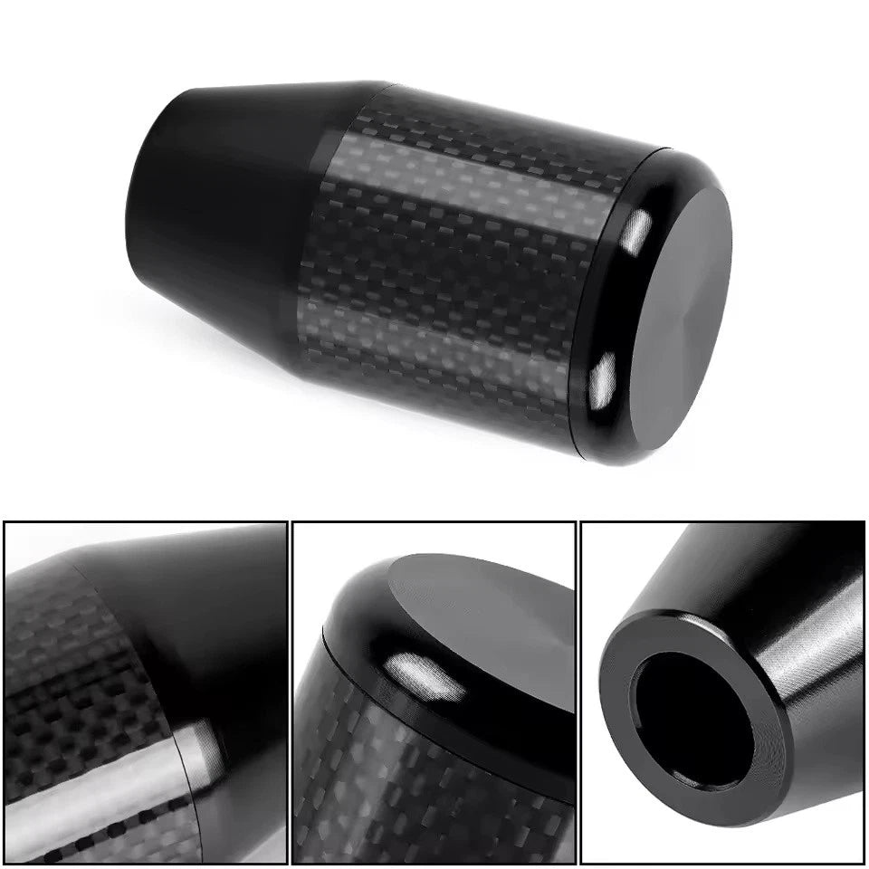 Carbon Aluminium Cylinder Black Knob M12x1.25 M10x1.25 M10x1.5 M8x1.25 Universal