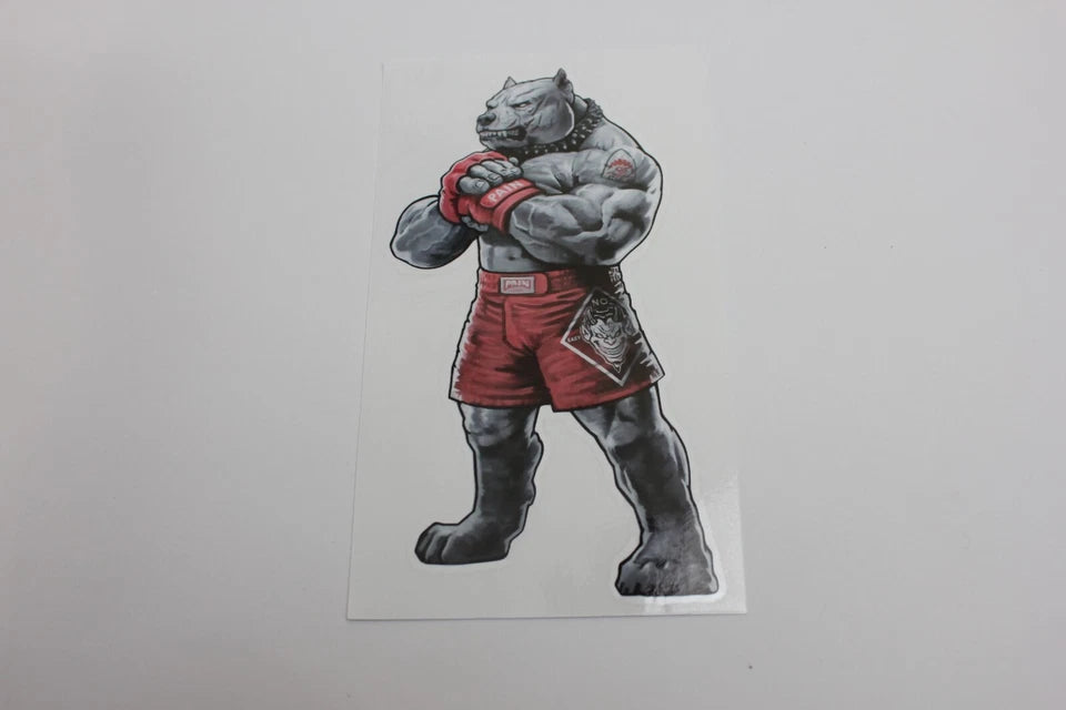 Pitbull Terrier MMA Boxer Fighter Decal Sticker for Car JDM Bike Toyota Subaru