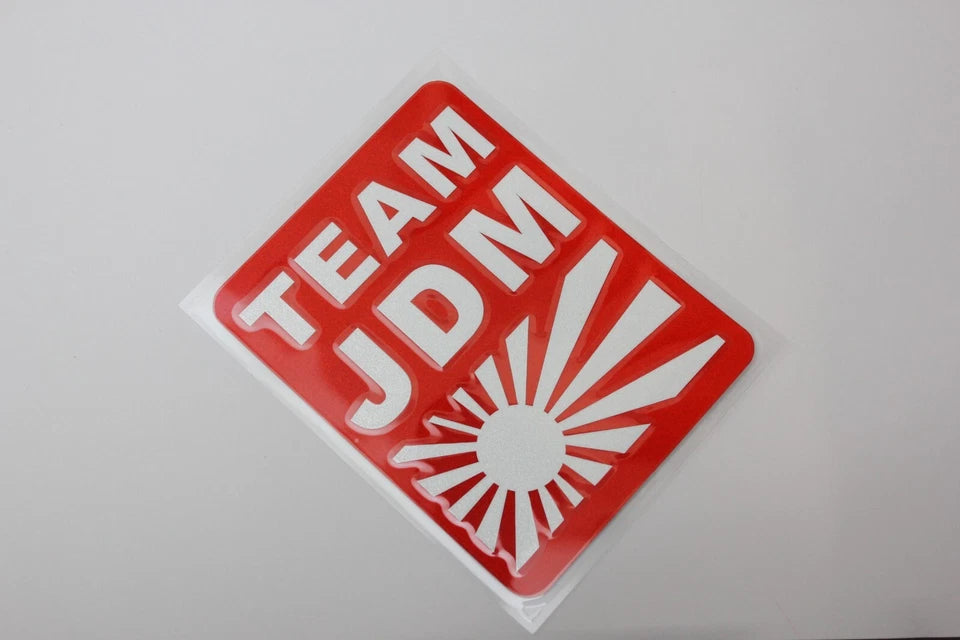 Team JDM Red Decal Sticker for Toyota Nissan Subaru Nissan Mitsubishi Mazda