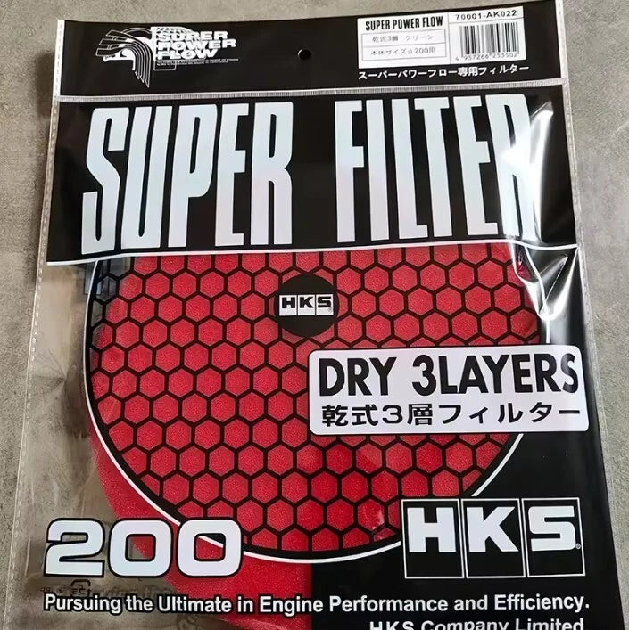 HKS Air Intake Inlet Mushroom 100mm Inlet 200mm Face & Sponge Filter NEW