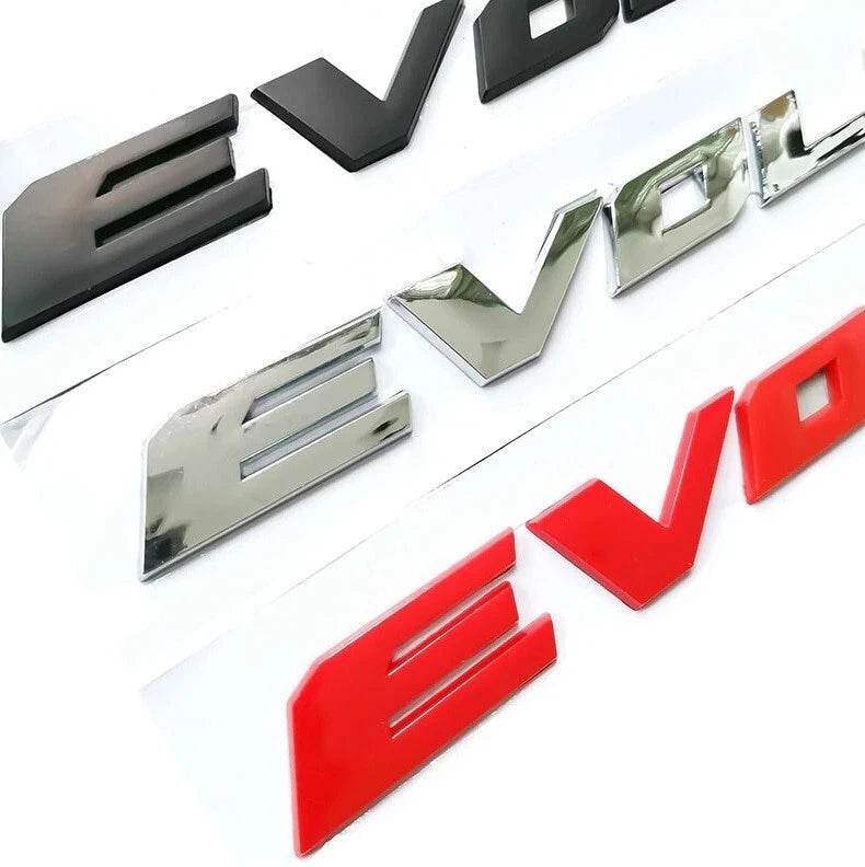 Evolution X 3D Boot Badge Emblem Matte Black for Lancer EVO 10 Rear Trunk