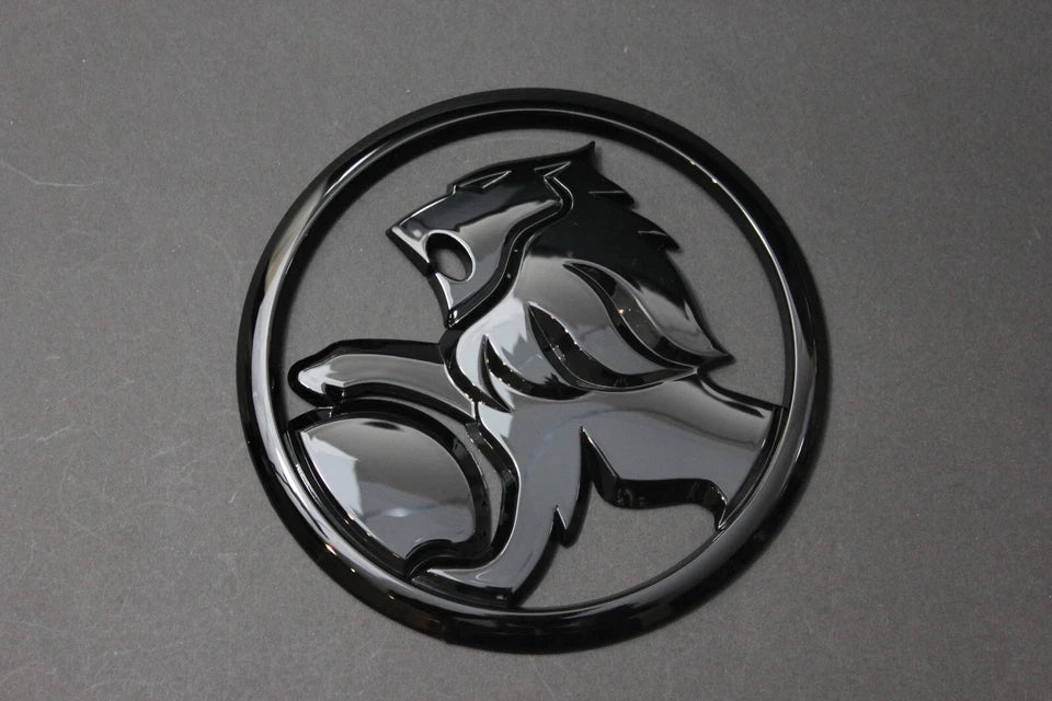Holden Rear Boot Trunk Badge 95mm Emblem Commodore VE VF VY Silver Gloss Black