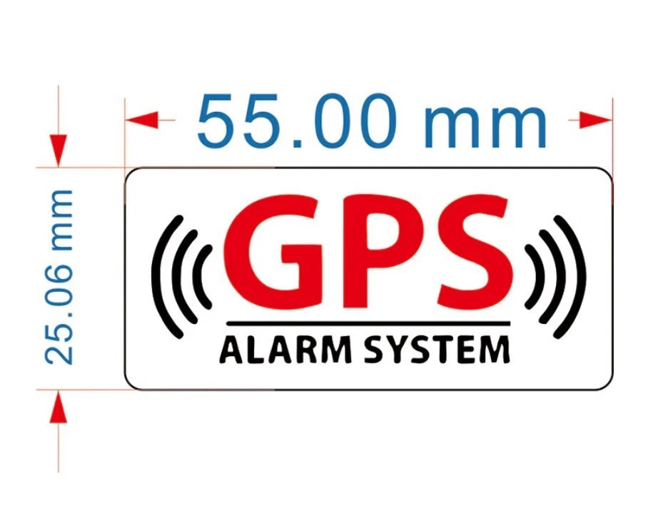 4 x GPS Alarm System Warning Tracking Sticker Decal Sign Car Truck Bike Ute