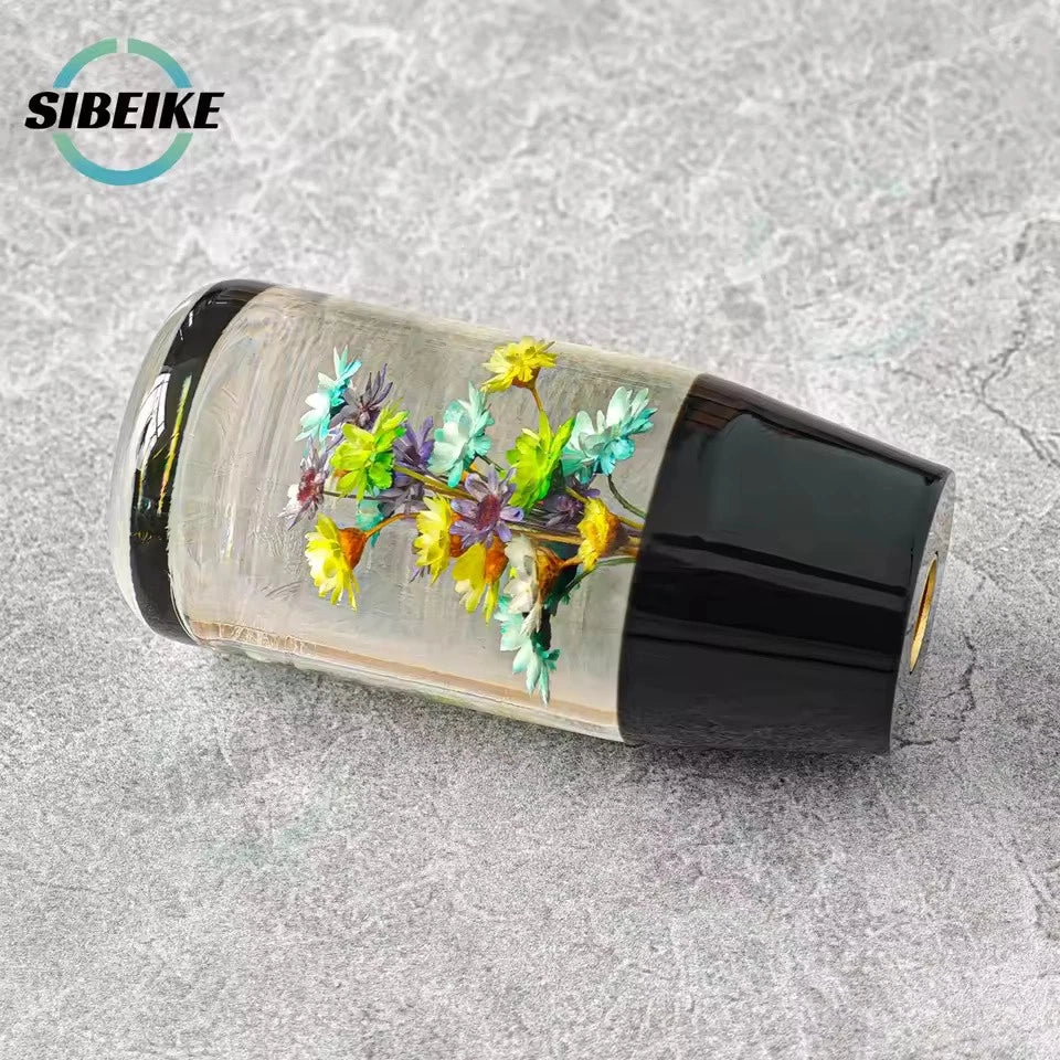 9.5CM Mixed Color Flower Gear Shift Knob M12x1.25 M10x1.5 M10x1.25 M8x1.25