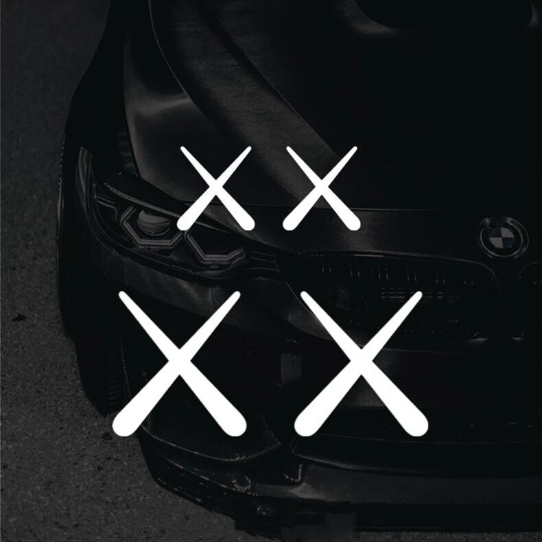 X X Dead Eyes JDM Racing Decal 200mm Stickers for Toyota Nissan Mitsubishi Mazda