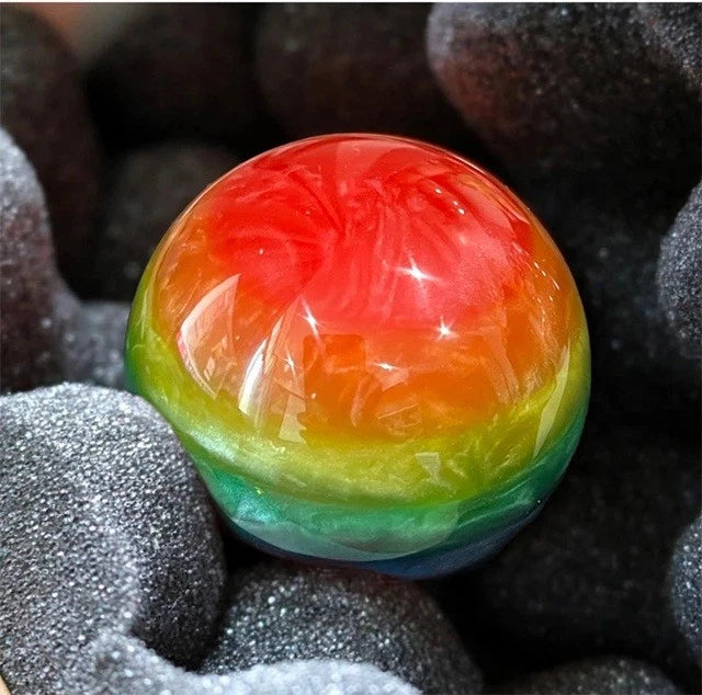 Rainbow Multi Pearl Acrylic Gear Shift Knob M12x1.25 M10x1.5 M10x1.25 M8x1.25