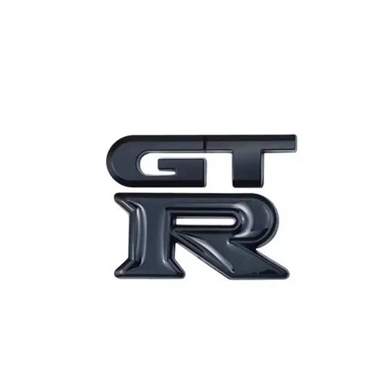 GT-R Metal Logo Badge 3D Peel-and-Stick Emblem Black Red Silver NEW