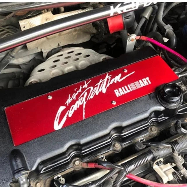 Ralliart Spirit of Competition Spark Plug Cover for Ralliart Evolution CJ 08-15