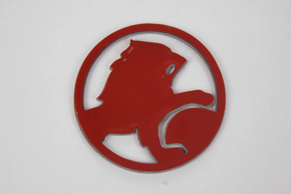 Holden Gloss Red Metal Boot Badge Emblem 95mm for Commodore VY VZ SS SV6 NEW