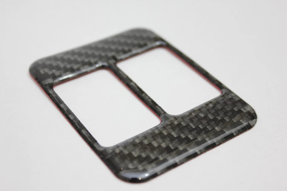 Night Kids Seat Warmer Button Trim Cover Carbon Fibre fits Toyota 86 Subaru BRZ