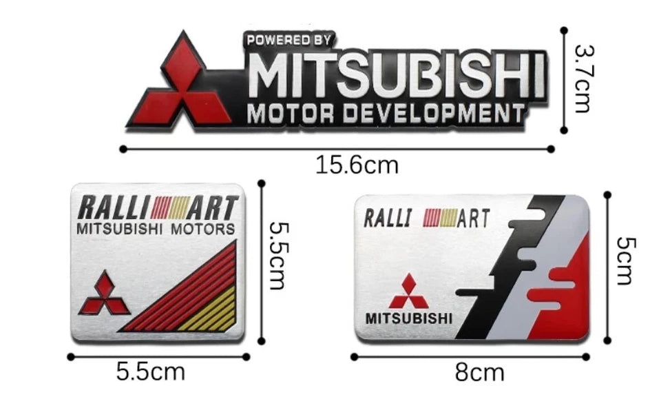 Ralliart Mitsubishi Motors Badge Emblem for Lancer EVO Eclipse ASX GTO FTO MR