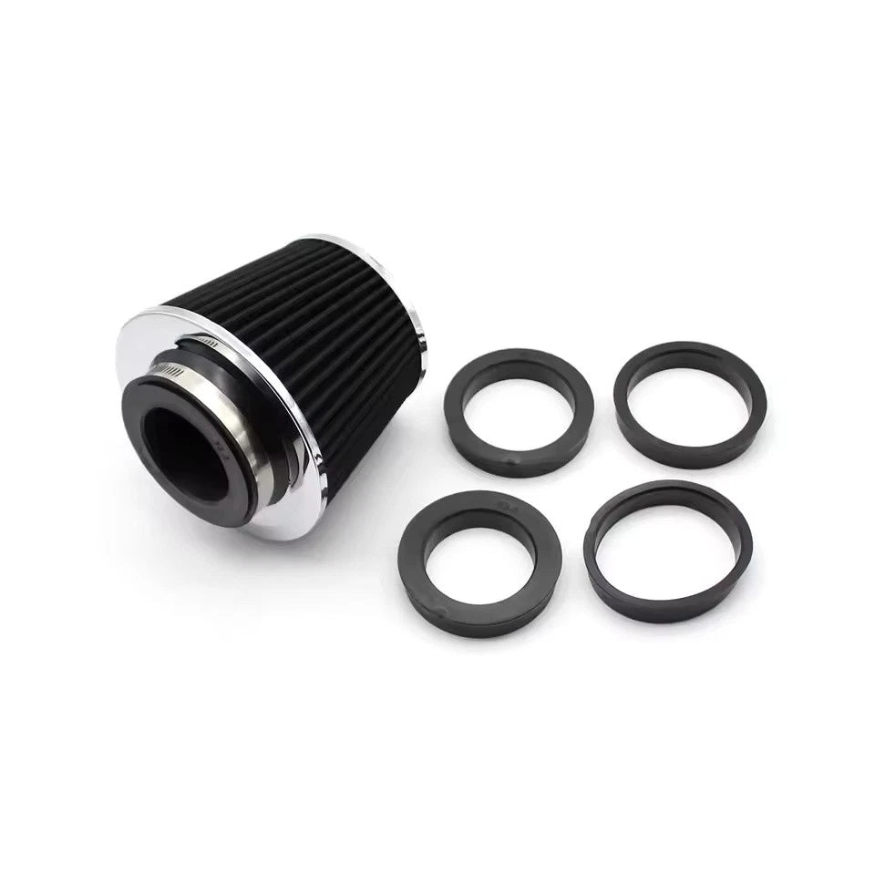 Performance High Flow Cold Air Intake Filter Kit with 63 70 76 80 90mm Adapters