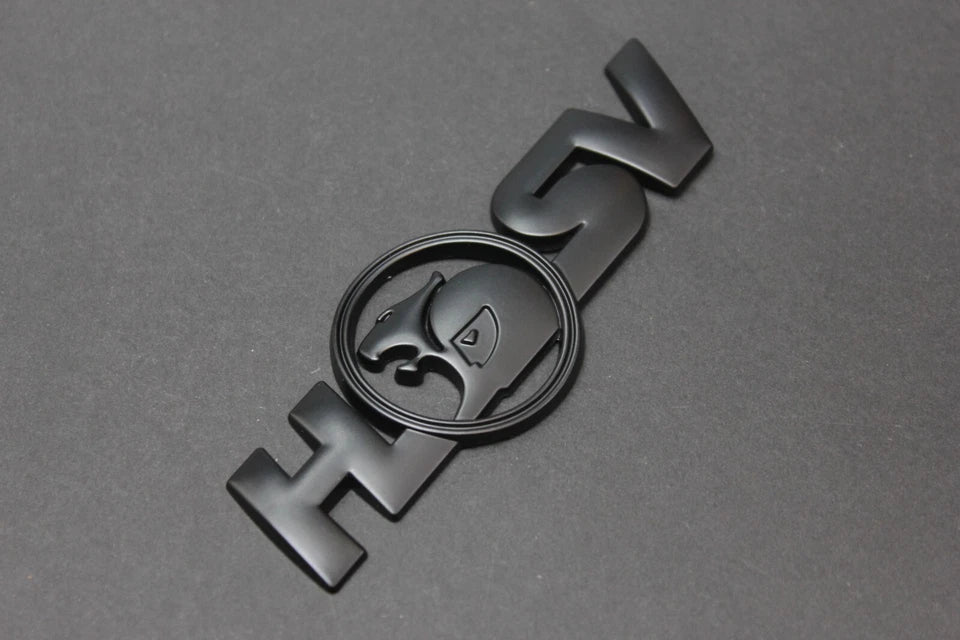 HSV Matte Black Badge Emblem for Holden Commodore Grange Senator Maloo AU