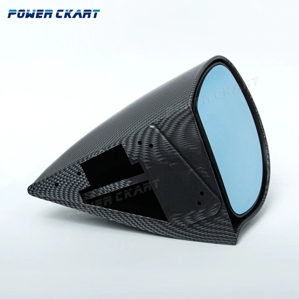 2 Pc Spoon Style Side Mirror for Honda CIVIC 4 Door 1996 - 2000 Carbon Black NEW