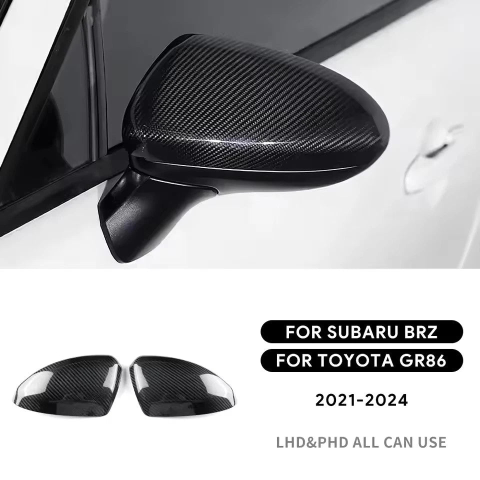 Rearview Mirror Cover Real Carbon for Toyota GR86 Subaru BRZ 2021 - 2024 NEW