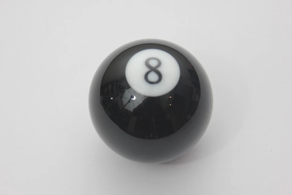 Sickspeed 8 Ball Gear Shift Knob Black & White adaptor M10x1.5 M10x1.25 M8x1.25