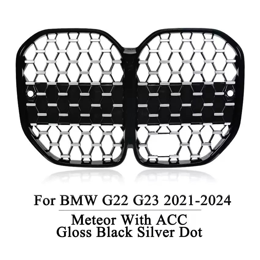 Front Racing Grille Dual Line Meteor Black for BMW 4 Series G22 G23 2020–2024