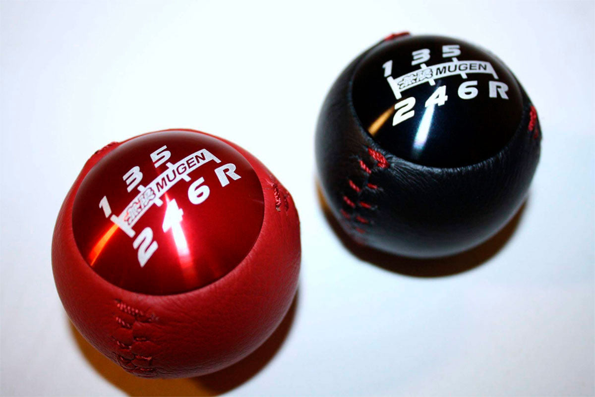 Mugen Style Gear Knob M10x1.5 Leather and Aluminium (Honda)