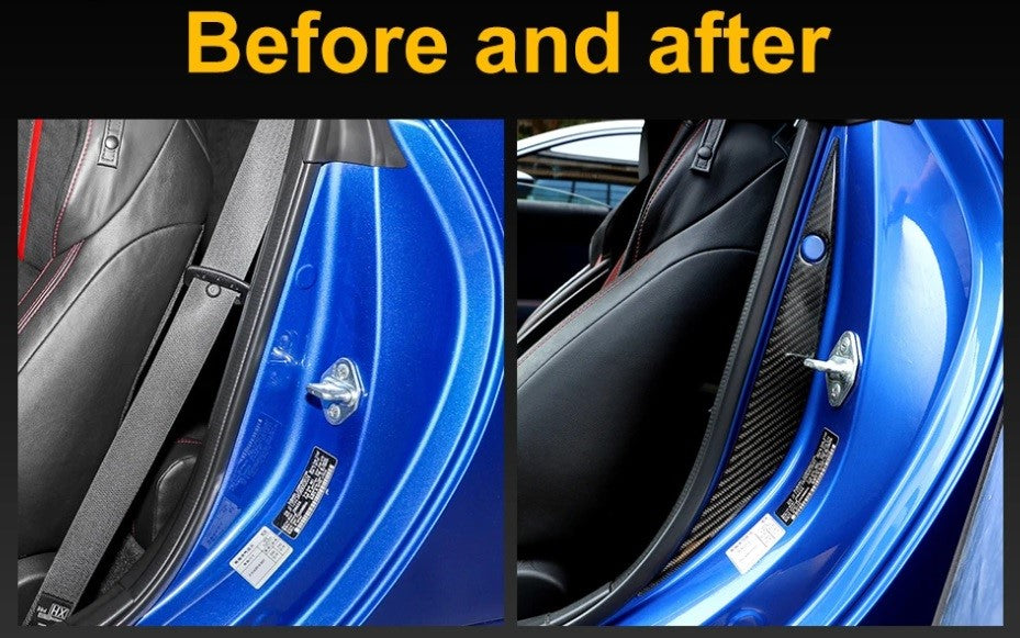 Inside Door Trims Genuine Carbon Fibre (Subaru BRZ 22+) (Toyota GR86 22+)