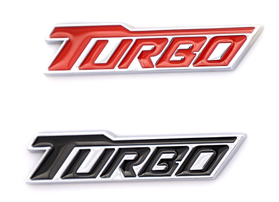 Turbo Badge 3d Metal Alloyw Emblem (Universal)