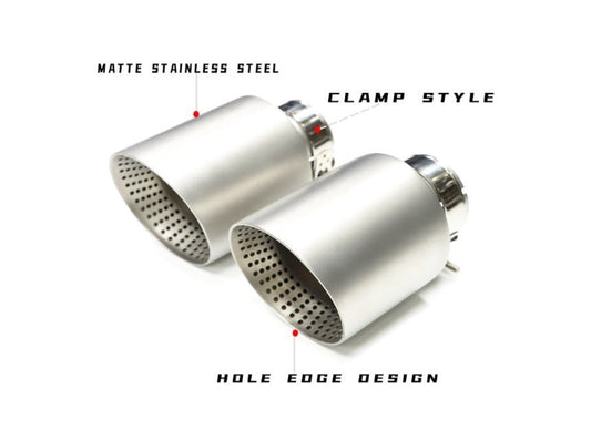 Matte Stainless Steel Exhaust Tip (Universal)