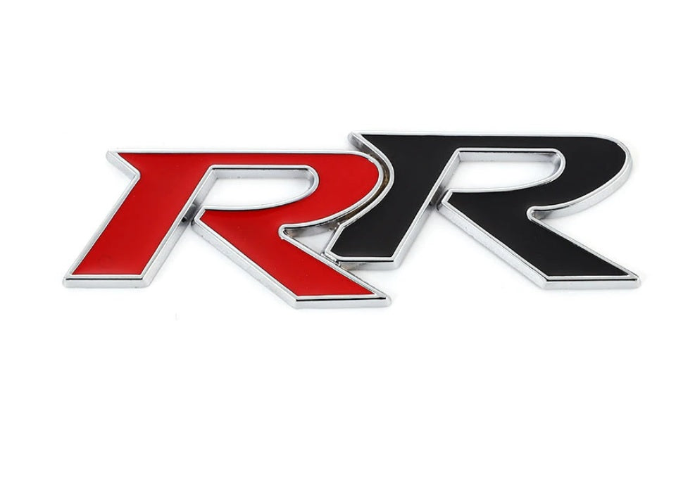 RR Aluminium Emblem Badge Red & Black for Honda Mugen