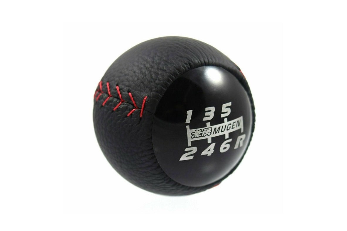 Mugen Style Gear Knob M10x1.5 Leather and Aluminium (Honda)