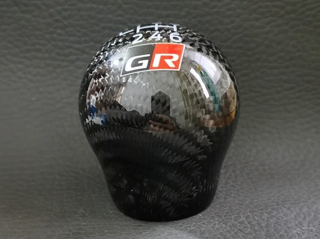 GR 6 Speed Genuine Carbon Fibre Gear Knob M12x1.25 (Toyota GT86 12-21 GR86 22+)