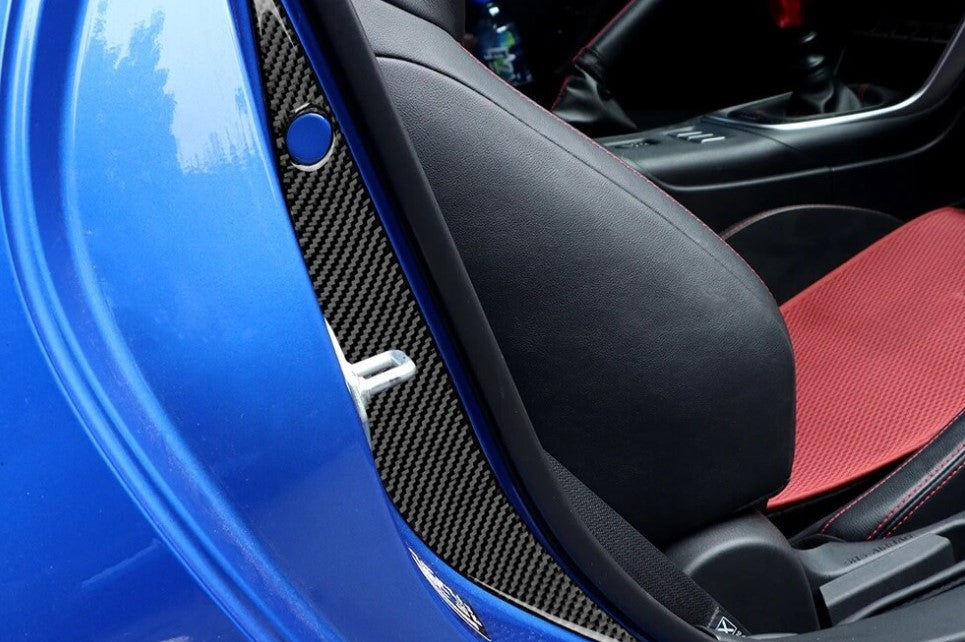 Inside Door Trims Genuine Carbon Fibre (Subaru BRZ 22+) (Toyota GR86 22+)