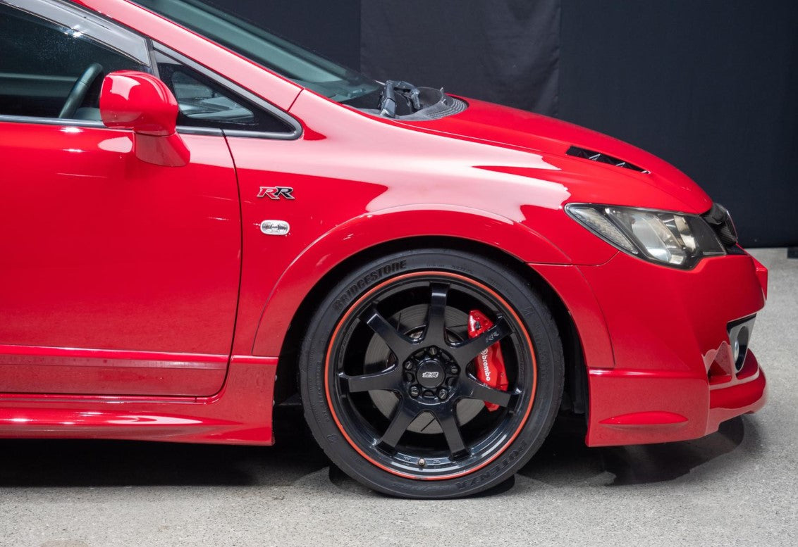 Mugen Ra Rims RR Aluminium Emblem Badge Red & Black for Honda Mugen – JDM Circle