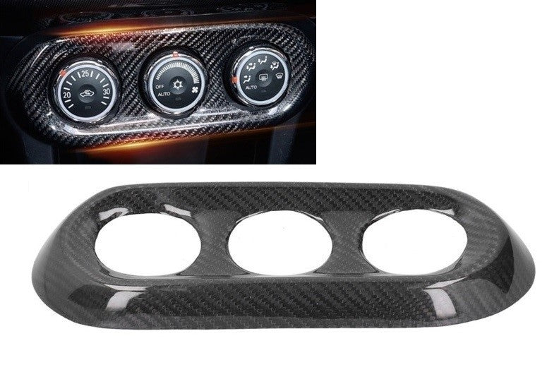 Air Condition Button Cover Genuine Carbon Fibre (Mitsubishi Lancer Ralliart EVO X 08-15 )