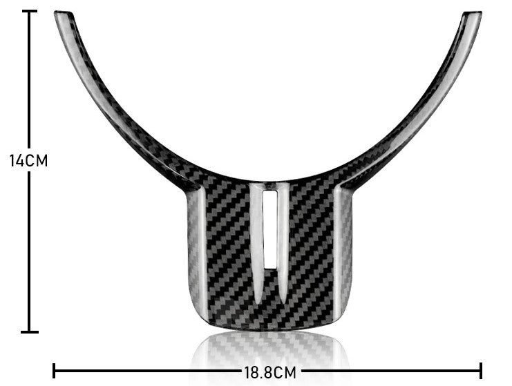 Steering Wheel Trim Genuine Carbon Fibre Cover (Subaru BRZ 12-21) (Toyota GT86 12-21)