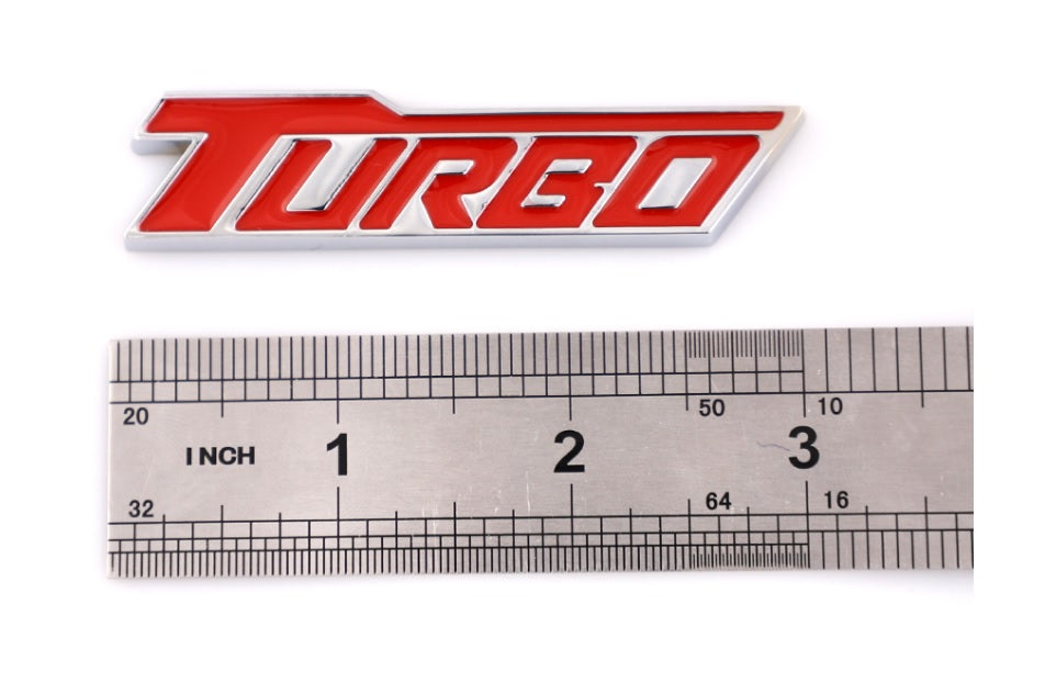 Turbo Badge 3d Metal Alloyw Emblem (Universal)