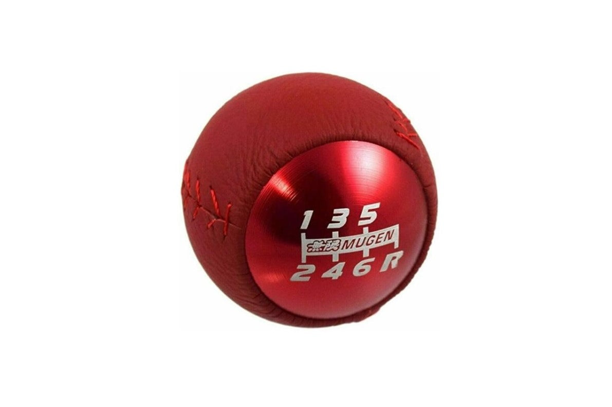 Mugen Style Gear Knob M10x1.5 Leather and Aluminium (Honda)