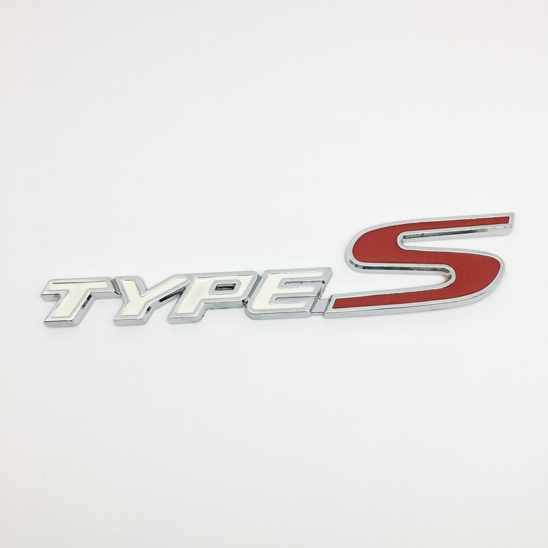 Type S Black & Red Aluminium Emblem Badge for Honda