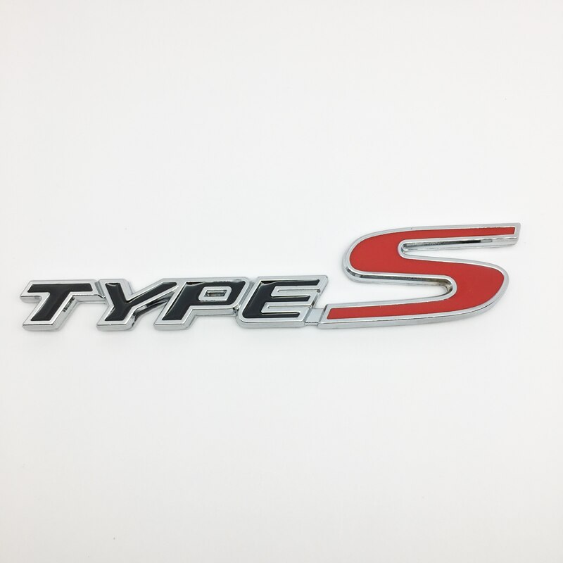 S Type S Sticker Type S Black & Red Aluminium Emblem Badge for Honda – JDM Circle