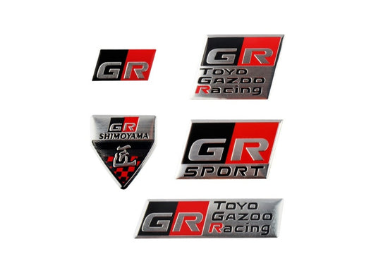 GR Gazoo Racing Badge 3D Alloy Emblem (Toyota)