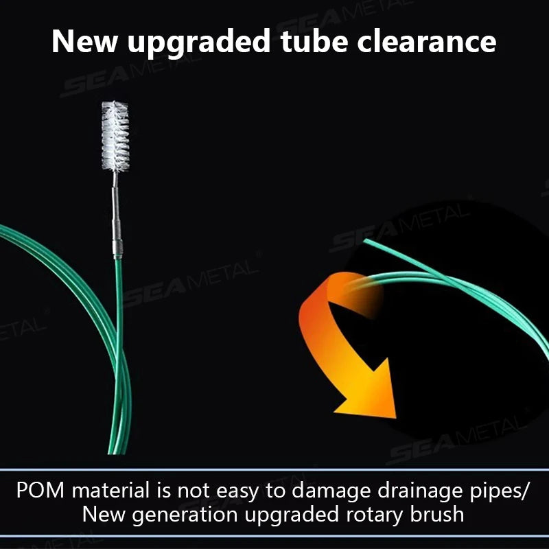 SEAMETAL 3m Car Sunroof Drain Cleaning Brush Flexible Hose Unclogger Tool