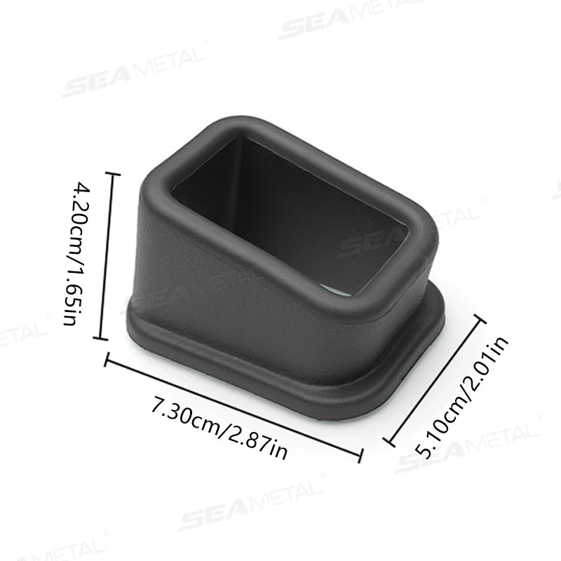 SEAMETAL 2PCS Car Seat Belt Buckle Holder Cover Anti Scratch Full Wrap Protector