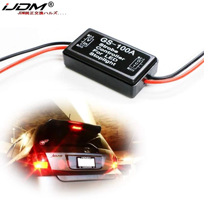 GS-100A LED Brake Light Strobe Flasher Controller 12V 24V CD0102
