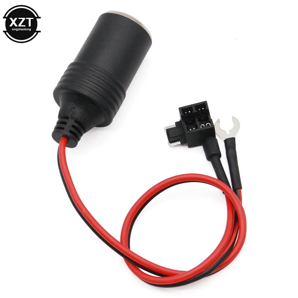 Universal 12V DC Cigarette Lighter Power Adapter Plug with Fuse