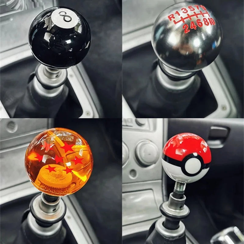 Universal 10-Speed Aluminum Gear Shift Knob Manual Transmission Shifter Lever