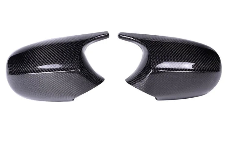 M3 Style Carbon Fiber Look Mirror Cover Caps for BMW 1 Series & 3 Series